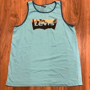 Levi’s, Blue Graphic Tank Top